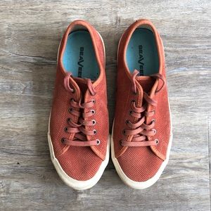 SeaVees Terracotta leather sneakers